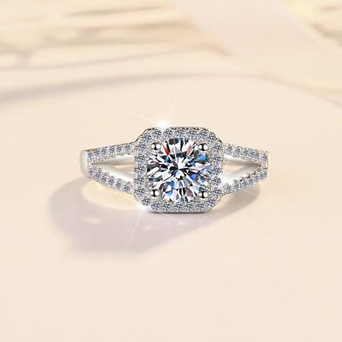 Moissanit Ring Glamour