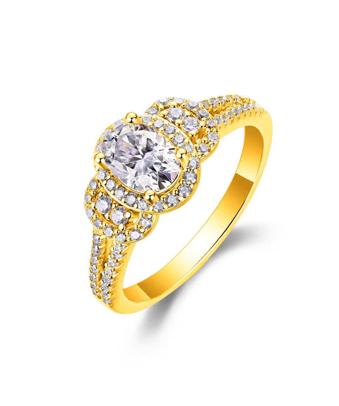 Moissanit Ring Oris - Gold