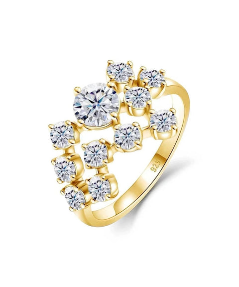 Moissanit Ring Canto - Gold