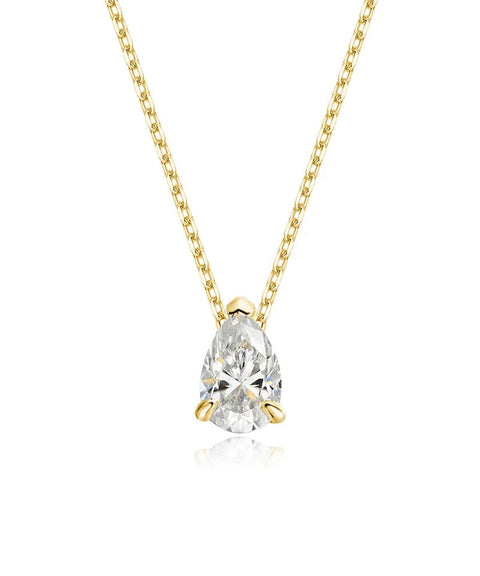 Moissanit Halskette Fiora - Gold