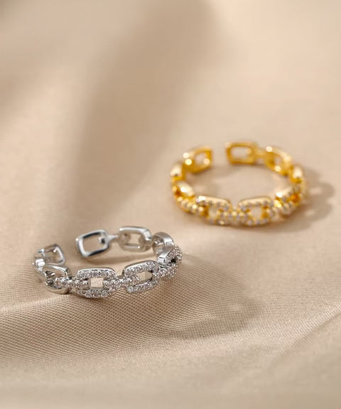 Moissanit Ring Choir - Gold