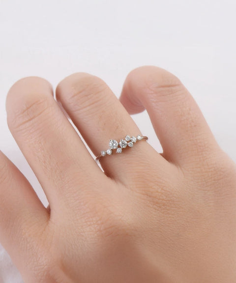 Moissanit Ring Sienna - Gold
