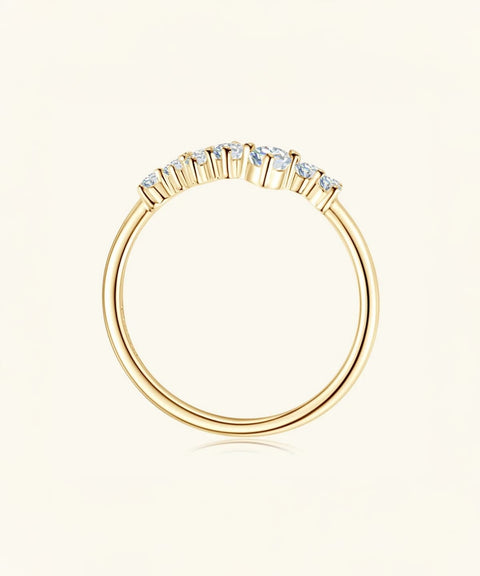 Moissanit Ring Sienna - Gold