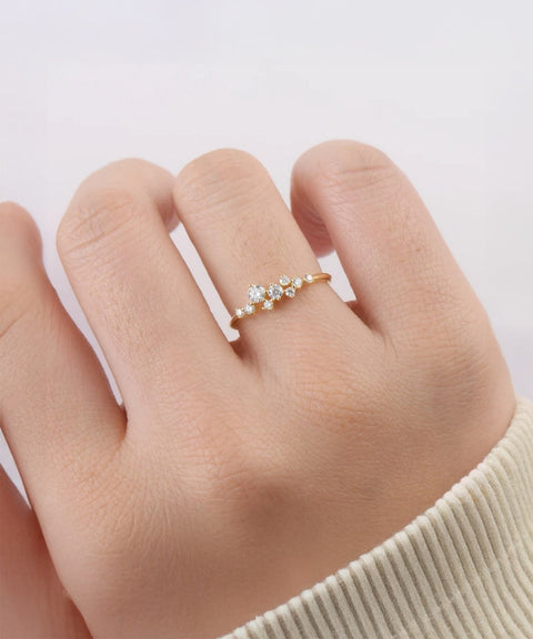 Moissanit Ring Sienna - Gold
