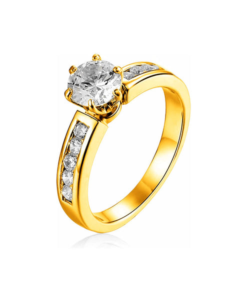 Moissanit Ring Athena - Gold