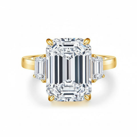 Moissanit Ring Royal - Gold