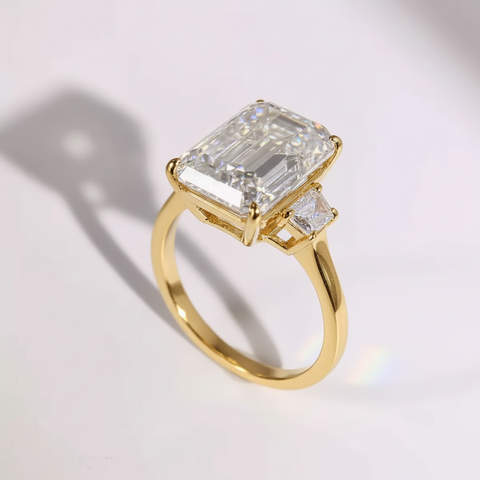 Moissanit Ring Royal - Gold