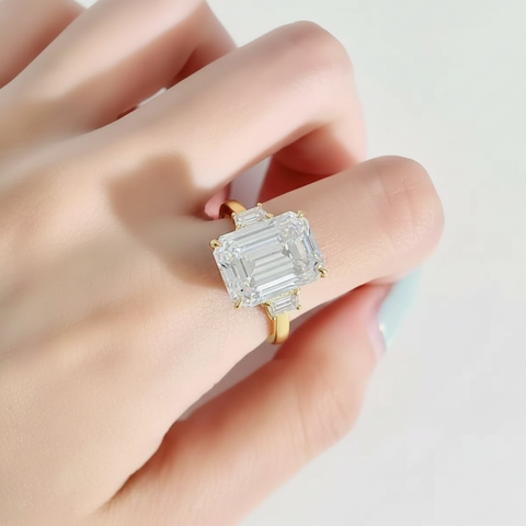 Moissanit Ring Royal - Gold