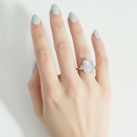 Moissanit Ring Royal - Gold