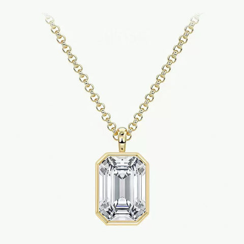 Moissanit Halskette Valio gold