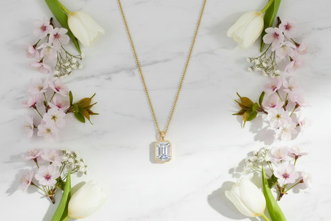 Moissanit Halskette Valio gold