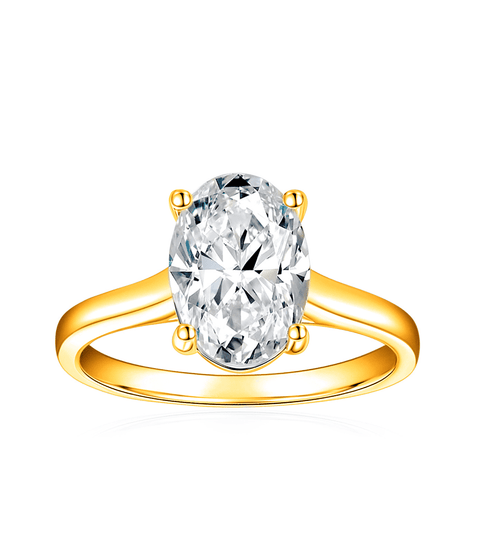 Moissanit Ring Claire - Gold