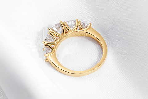 Moissanit Ring Dalia - Gold